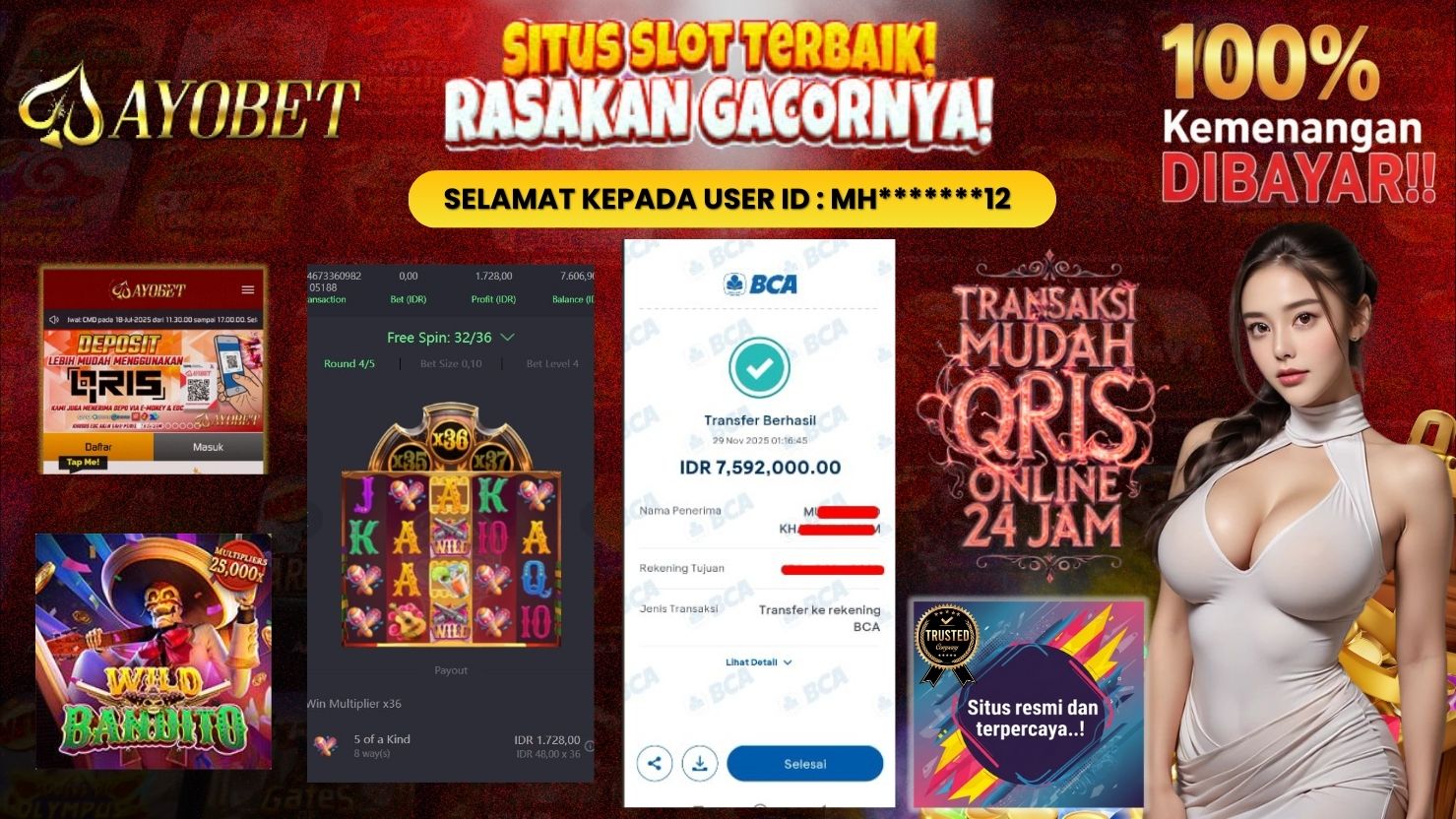 AYOBET JACKPOT SLOT WILD BANDITO